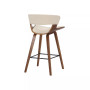 Jagger Modern Wood and Faux Leather Counter Height Bar Stool