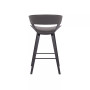 Jagger Modern Wood and Faux Leather Counter Height Bar Stool