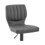 Bardot Adjustable Faux Leather Swivel Bar Stool
