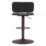 43" Steel, Polyurethane Holden Adjustable Bar Chair