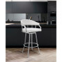 Palmdale Swivel Modern Faux Leather Bar and Counter Stool