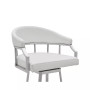 Palmdale Swivel Modern Faux Leather Bar and Counter Stool