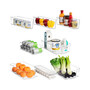 Plastic Refrigerator Freezer and Fridge Bins Organizer Set, Pack of 8