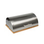 Stainless Steel Bread Box with Bamboo Board