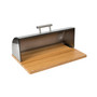 Stainless Steel Bread Box with Bamboo Board