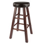 Maria 2-Piece Wood Cushion Seat Counter Stool Set