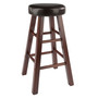 Maria 2-Piece Wood Cushion Seat Counter Stool Set