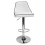 Aaron Presley Faux Leather Adjustable Swivel Bar Stools, Set of 2