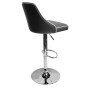 Aaron Presley Faux Leather Adjustable Swivel Bar Stools, Set of 2