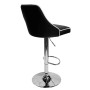 Aaron Presley Faux Leather Adjustable Swivel Bar Stools, Set of 2