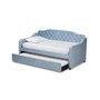 Freda Traditional and Transitional Twin Size Daybed with Trundle