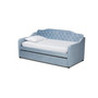 Freda Traditional and Transitional Twin Size Daybed with Trundle