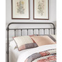 Calvados Antique Metal Headboard, Queen