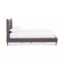 Jerell Modern King Linen Platform Bed