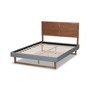 Allegra Mid-Century Modern Queen Size Platform Bed