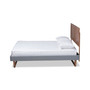 Allegra Mid-Century Modern Queen Size Platform Bed