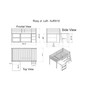Roxy Junior Loft Bed with Storage Drawers, Bookshelf and Desk