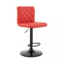 Duval Adjustable Faux Leather Swivel Bar Stool