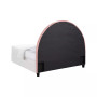 Asian Hardwood June Upholstered Arched Twin Headboard