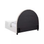 Asian Hardwood June Upholstered Arched Twin Headboard