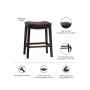 Belfast Saddle Counter Stool