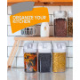 8 Piece Food Storage Containers, 0.8 Liter