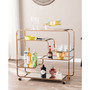 Mada Art Deco Mirrored Bar Cart