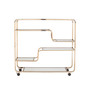Mada Art Deco Mirrored Bar Cart