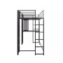 Alix Twin Metal Loft Bed with Desk