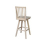 Mission Bar Height Stool with Swivel and Auto Return