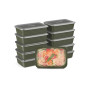 Food Prep 1-Compartment Food Storage Containers, Pack of 10