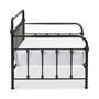 Elsie Black Bronze Finished Metal Daybed