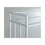 Cara 34.5" 2-Tier Rectangular Glass Serving Cart