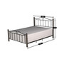 Dumont Arched Metal and Wood Queen Bed