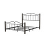 Dumont Arched Metal and Wood Queen Bed