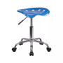 Vibrant Tractor Seat and Chrome Home/Office Stool