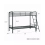 Eeva Twin over Twin Metal Bunk Bed