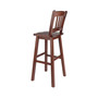 Fina 43.68" Wood Swivel Seat Bar Stool
