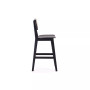 Versailles 2-Piece Ash Wood and Natural Cane Counter Height Bar Stool