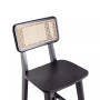 Versailles 2-Piece Ash Wood and Natural Cane Counter Height Bar Stool