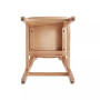 Versailles 2-Piece Ash Wood and Natural Cane Counter Height Bar Stool