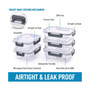 Snap Lock Glass Food Container with Lids 5 Pc.