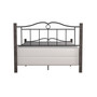 Dumont Arched Metal and Wood Full Bed