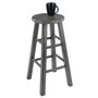 Ivy 24.2" Wood Square Leg Counter Stool