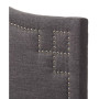 Aubrey Fabric Upholstered Full Size Headboard, Quick Ship