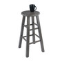 Home Decorative Ivy Counter Stool, Rustic Gray