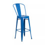 30" High Metal Indoor-Outdoor Barstool