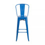 30" High Metal Indoor-Outdoor Barstool