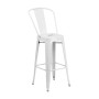 30" High Metal Indoor-Outdoor Barstool