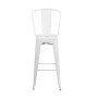 30" High Metal Indoor-Outdoor Barstool